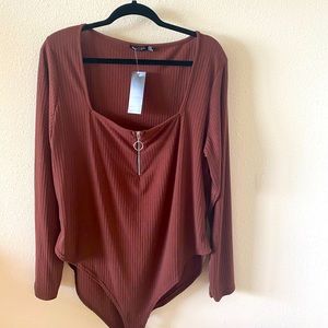 Burgundy Bodysuit